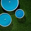 Large Outdoor Lemon Scented Citronella Bowl in White - Image 5