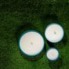 Large Outdoor Lemon Scented Citronella Bowl in Teal - Image 3
