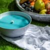 Small Outdoor Lemon Scented Citronella Bowl in White - Image 2