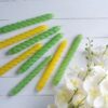 Twisted Lime Green Tapers - Image 3