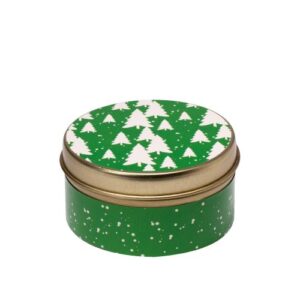 Green Christmas Tin