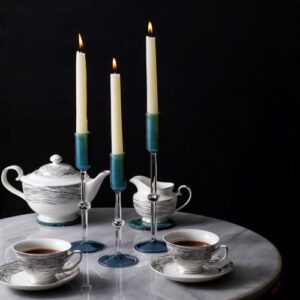 Navy Tapers Holder Set