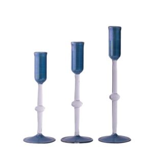 Navy Tapers Holder Set