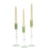 Pistachio Tapers Holder Set