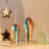 Hand Painted Blown Glass Fanoos - Image 5