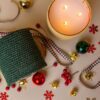 Winter Green Raffia Candle - Image 3