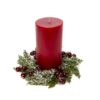 Ruby Red Candle Wreath