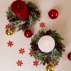 Ruby Red Candle Wreath - Image 3