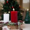 Ruby Red Candle Wreath - Image 2