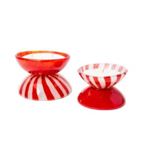 Candy Cane Candle Set