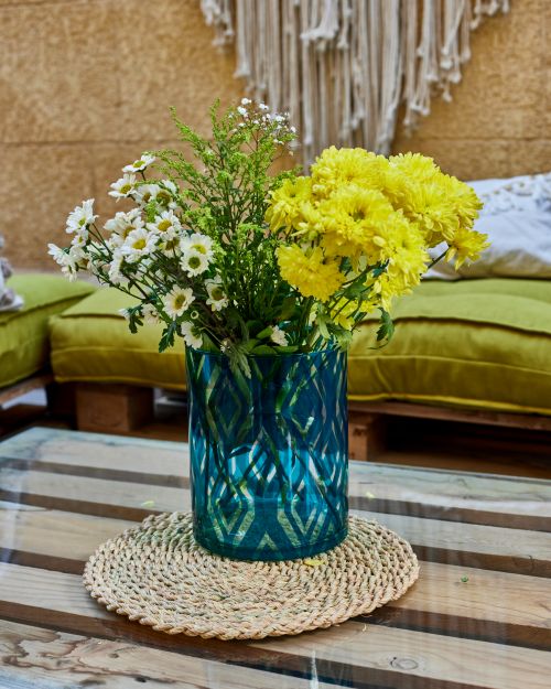 Ikat Vase Azure - Image 4