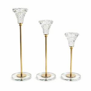 Linear Crystal Candle Holders
