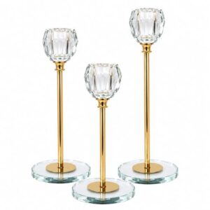 Tulip Crystal Candle Holders