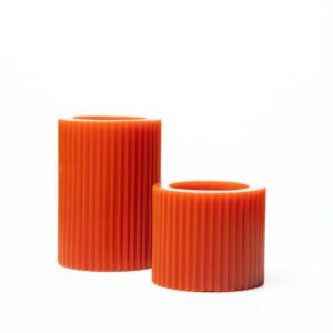Brick 10cm Corrugated Block Candles